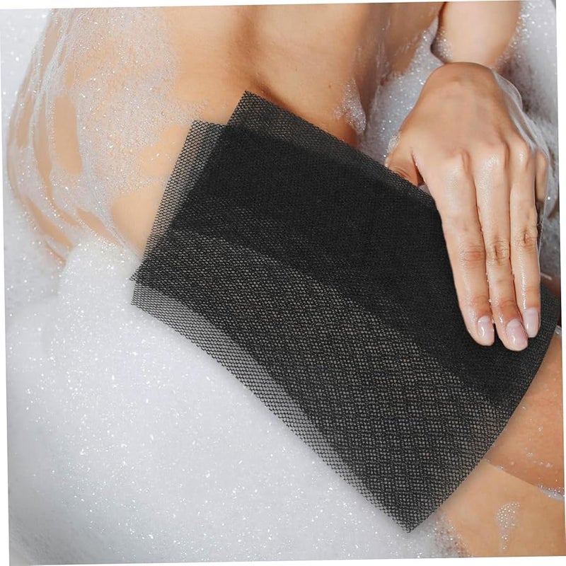 3Pcs African Exfoliating Net Mesh Bath Towel Body Scrubber Skin Exfoliating Rag - Image 5